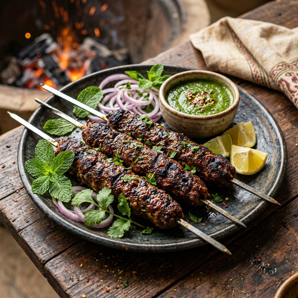Mutton Seekh Kebab